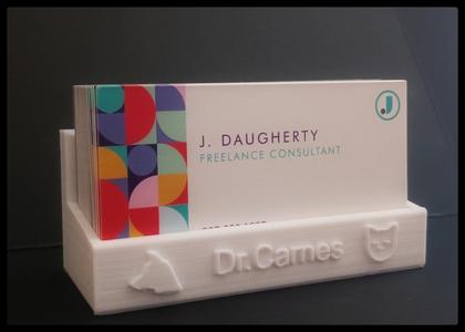 Wall Mountable Business Card Holder Design (Pet or non Pet Version!)
