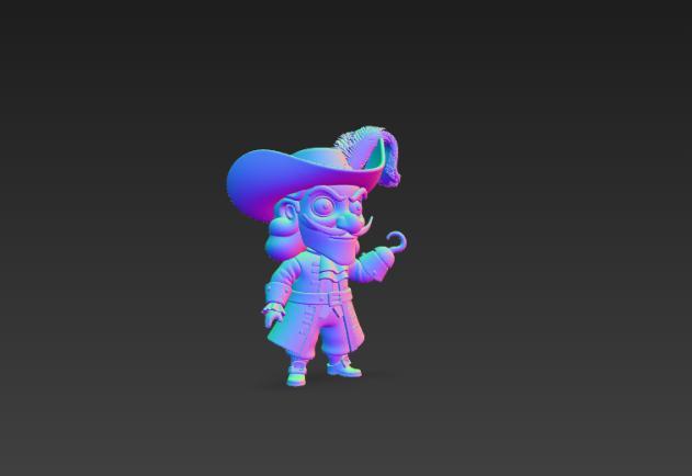 Chubbi Figure Captain Hook – Disney Peter Pan Villain