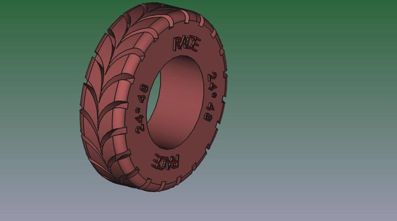L-RACE Reifen 24 x 43 kompatibel mit Lego