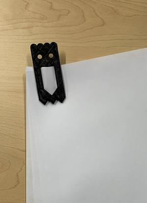 Ghost Paper Clip and Bookmark