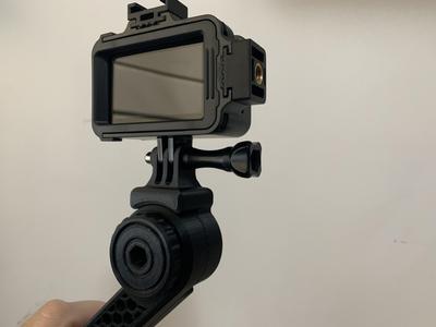 Gopro mount for Multifunction Arm mounting system (small light version)