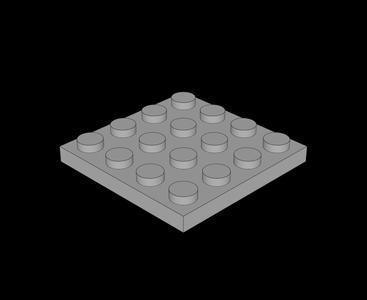 Lego Compatible (3031.dat) Plate  4 x  4