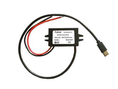 Držák na dva step-down měniče 12V-5V/3A (pro DIN lištu)