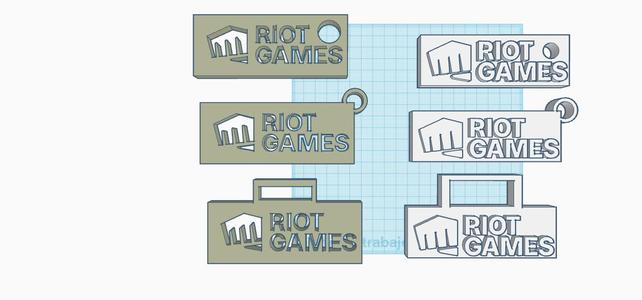 Riot keychain