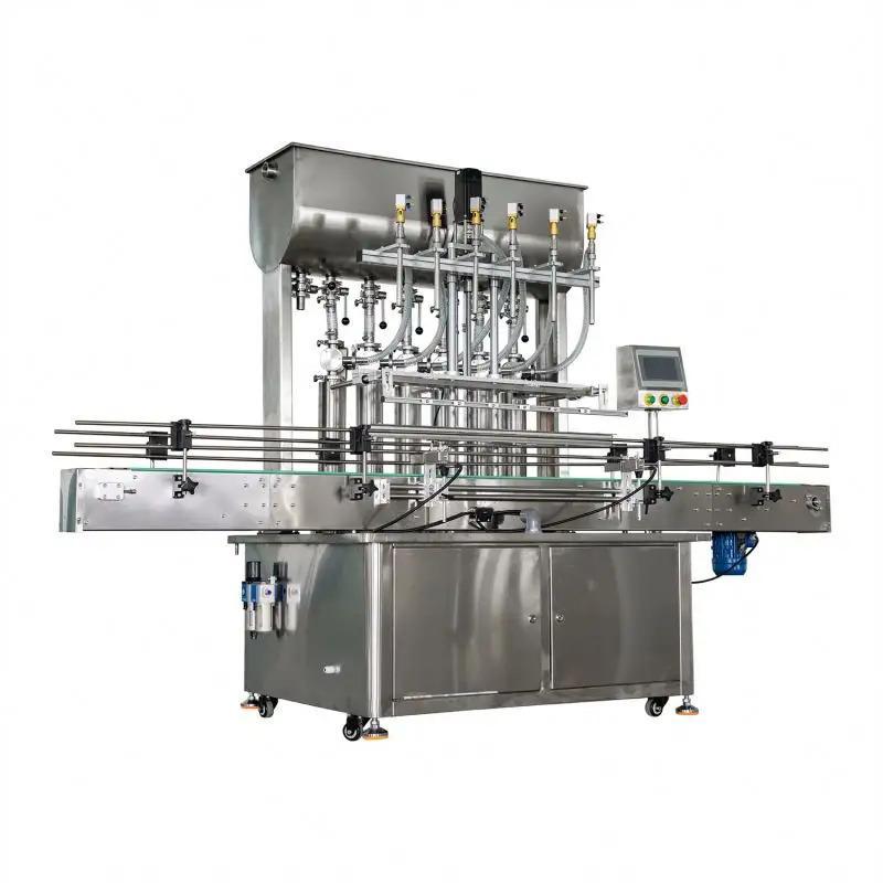 3D CAD Model Industrial 8-Head Automatic Liquid Filling Machine
