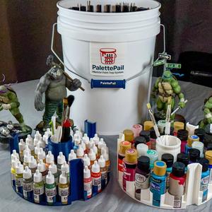 PalettePail: Craft Paint Edition – Modular Paint Tray System for 5-Gallon Buckets
