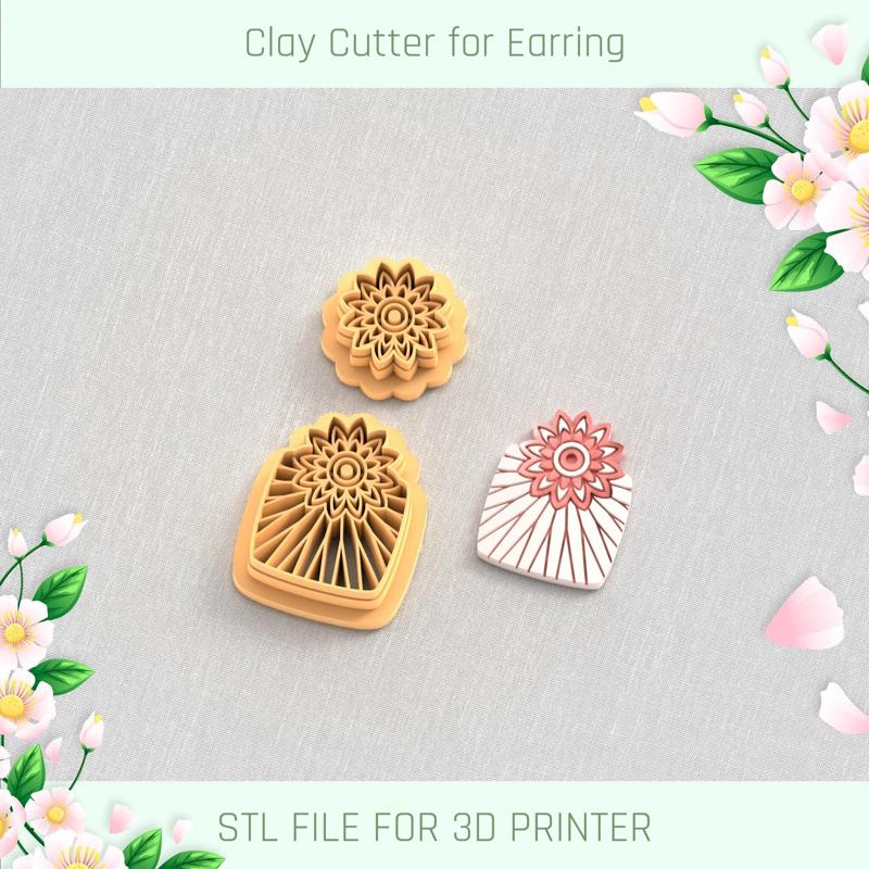 Polymer Clay Cutter File for Earrings