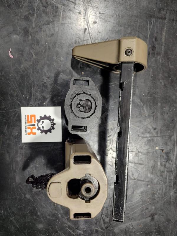 Extensor Bateria Amoeba 013 Ares 4 desenhado longo