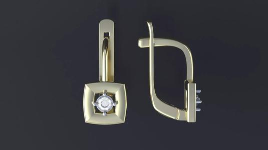 Stylish  Futuristic earrings   for cnc or