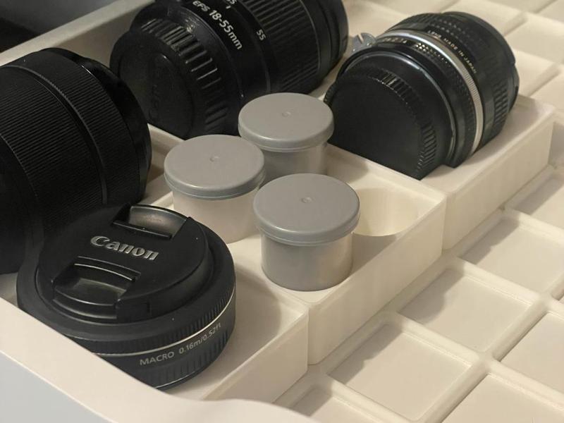 Gridfinity Film Canister Storage Set - 6 Sizes