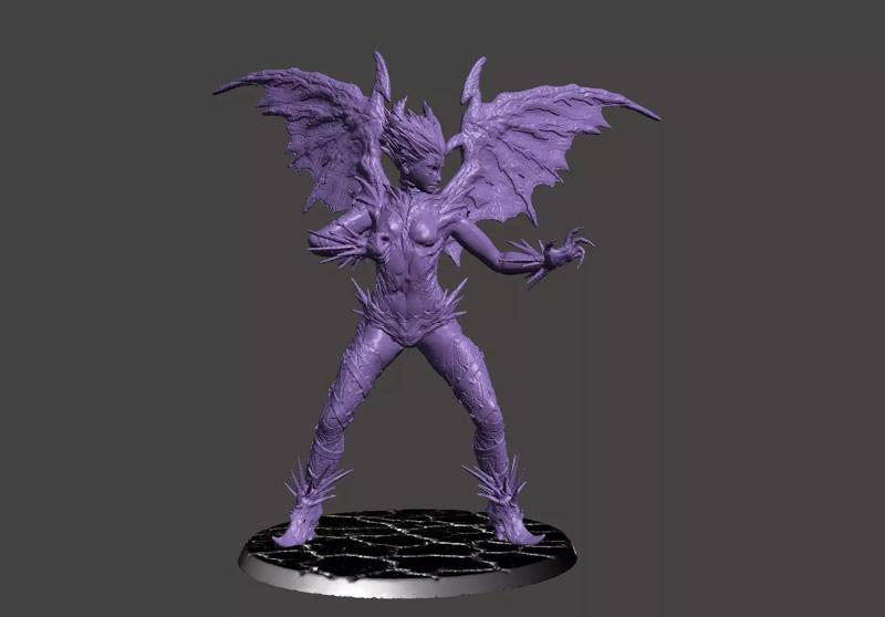TEKKEN 8 - DEVIL REINA - ULTRA DETAILED STL MESH FOR 3D PRINTING