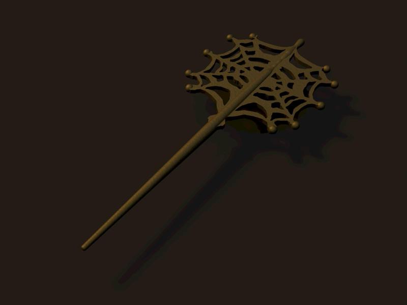 Spider web wand and