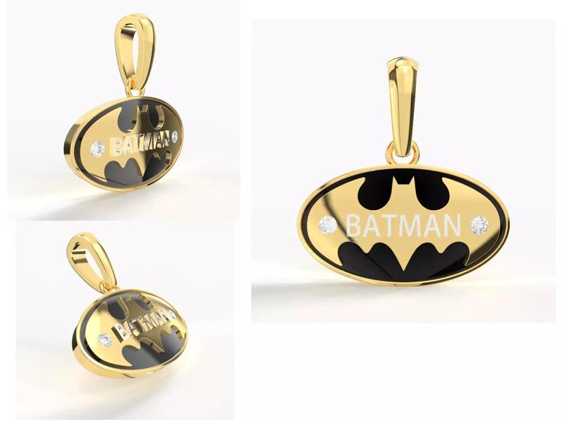 BATMAN DIAMOND PENDANT