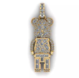 Bear Baby Full Diamond Pendants 02