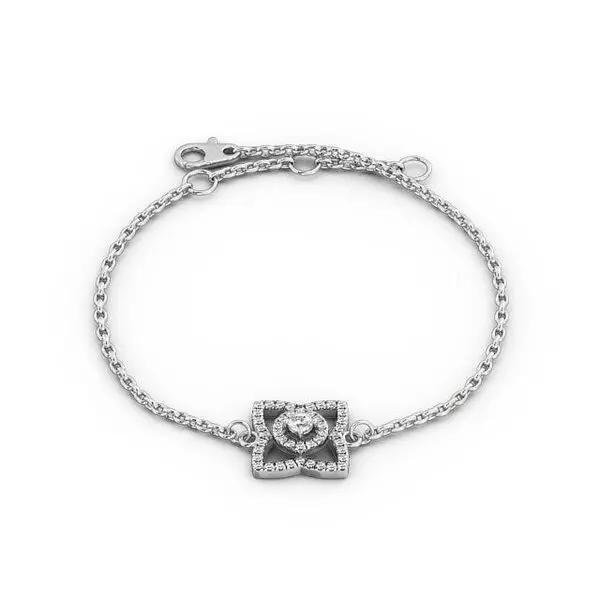 stl file sterling silver bracelet with diamonds