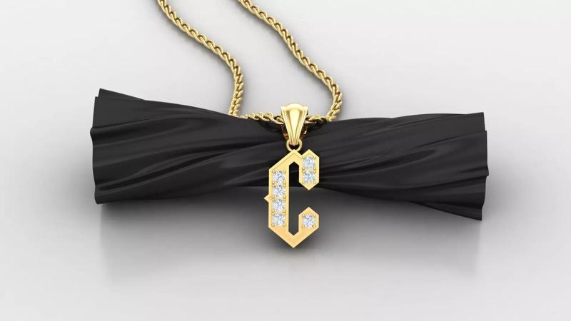 C Letter Pendant Alphabet Version 5