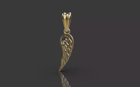 Angel Wing Charm Pendant Necklace 0078