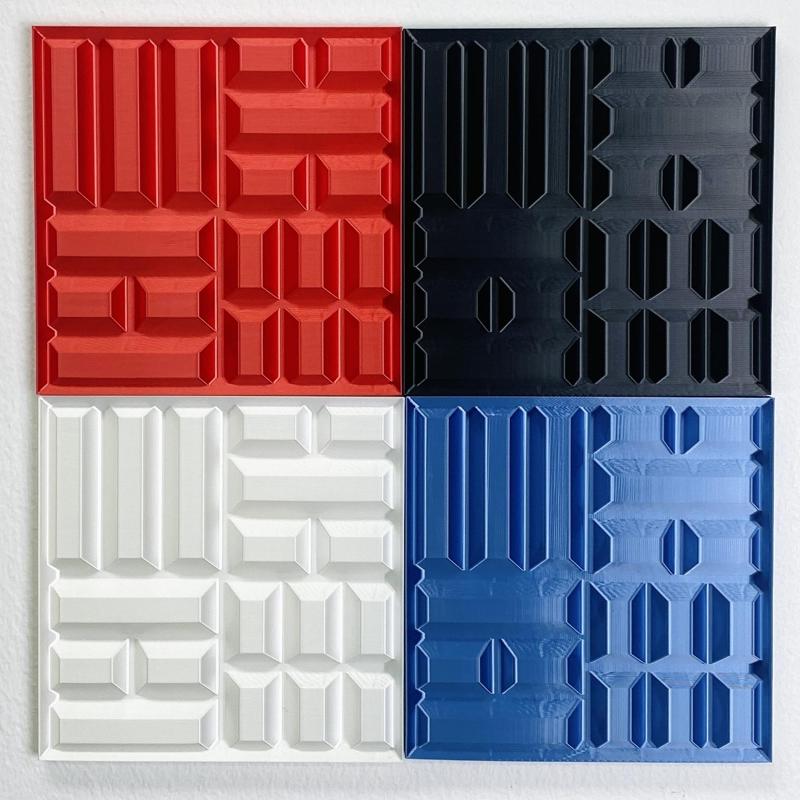 Tile 5,6 - Korea Flag Pattern & Hangeul