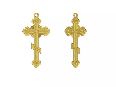 Beautiful Cross Floral Antique Pendant for Silver Casting