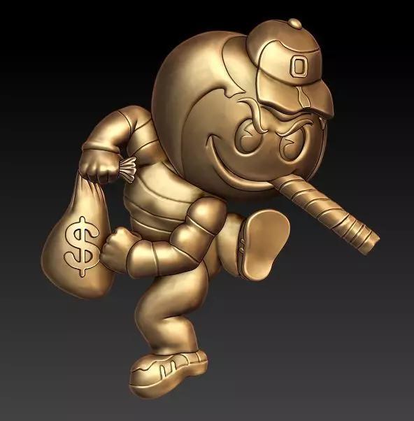 Brutus Buckeye pendant