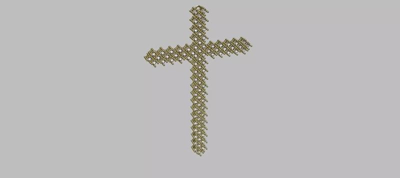 Articulated Cross Pendant 1 50mm