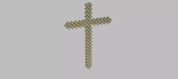 Articulated Cross Pendant 1 50mm