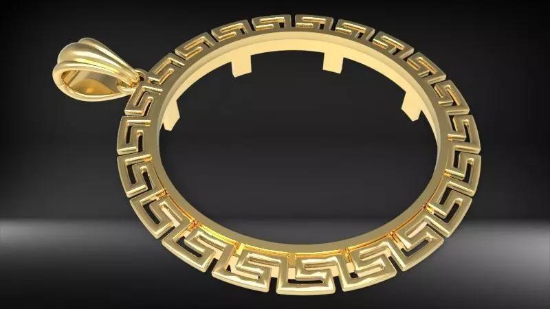 Mexican Centenario 38mm coin bezel pendant frame