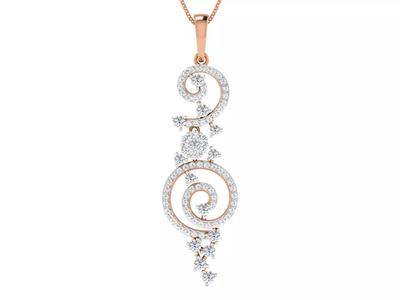 High Jewelry Pendant Earrings Set 3dm stl obj mtl gltf glb