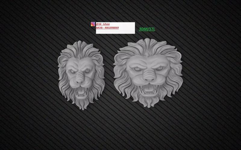 Antique New lion face  south Indian   rhino matrix