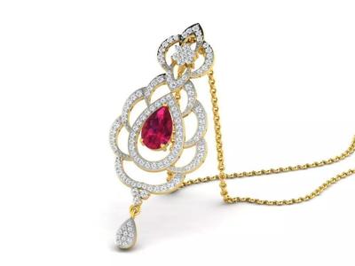 Jewelry 3D Models with render and 3dm  stl - DP-5910