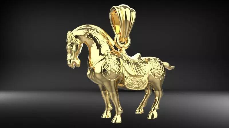 Horse Saddle Pendant