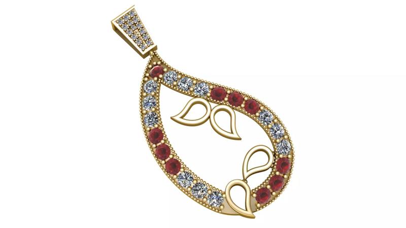 TOPAZ STYLE PENDANT 3D PRINTABLE MODEL