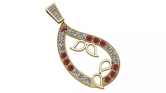 TOPAZ STYLE PENDANT 3D PRINTABLE MODEL