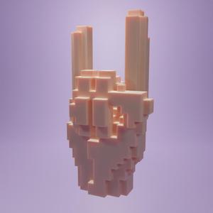 Pixelated Heavy Metal Hand