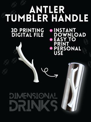 Antler 3D Tumbler Handle