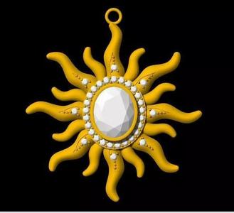 Sun Pendant 3dm file