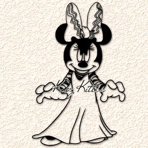 Spooky Evil Minnie Wall Art Home Decor