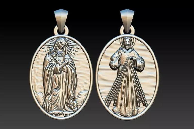 The Divine Mercy - Jesus and Mother of Mercy