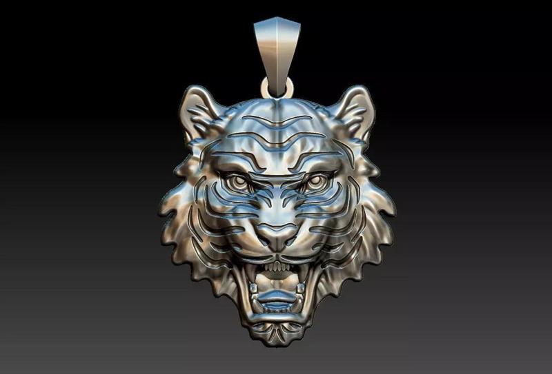 Tiger Head Pendant