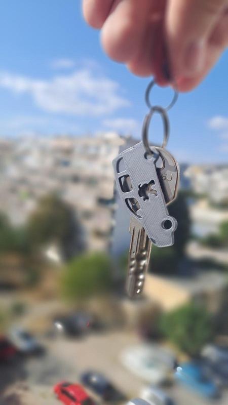 Mini Peugeot Partner Keychain