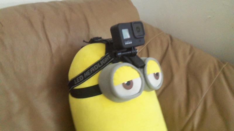 Head gear fits go pro slide release. For first person videos.