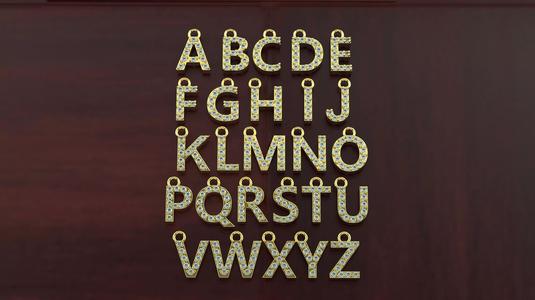 A-Z Diamond Letter Pendant