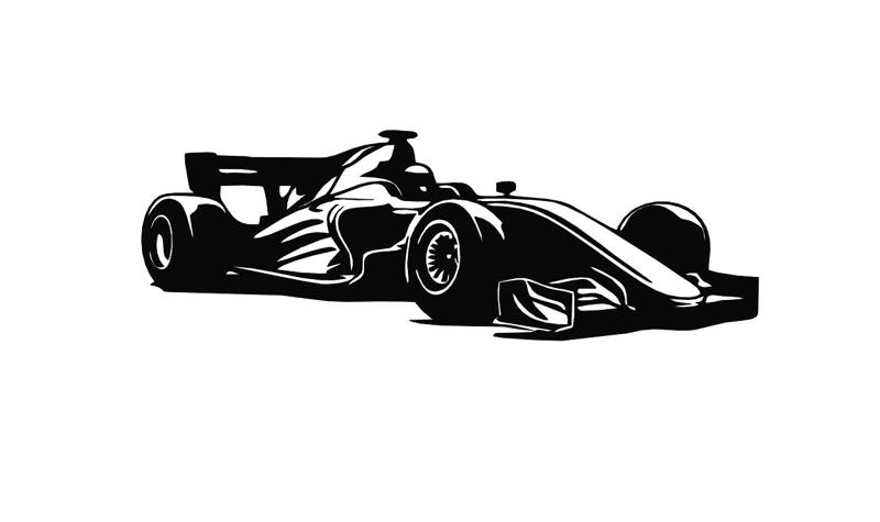 Formula 1 wall art, line art F1, Car Painting F1, Auto Decor