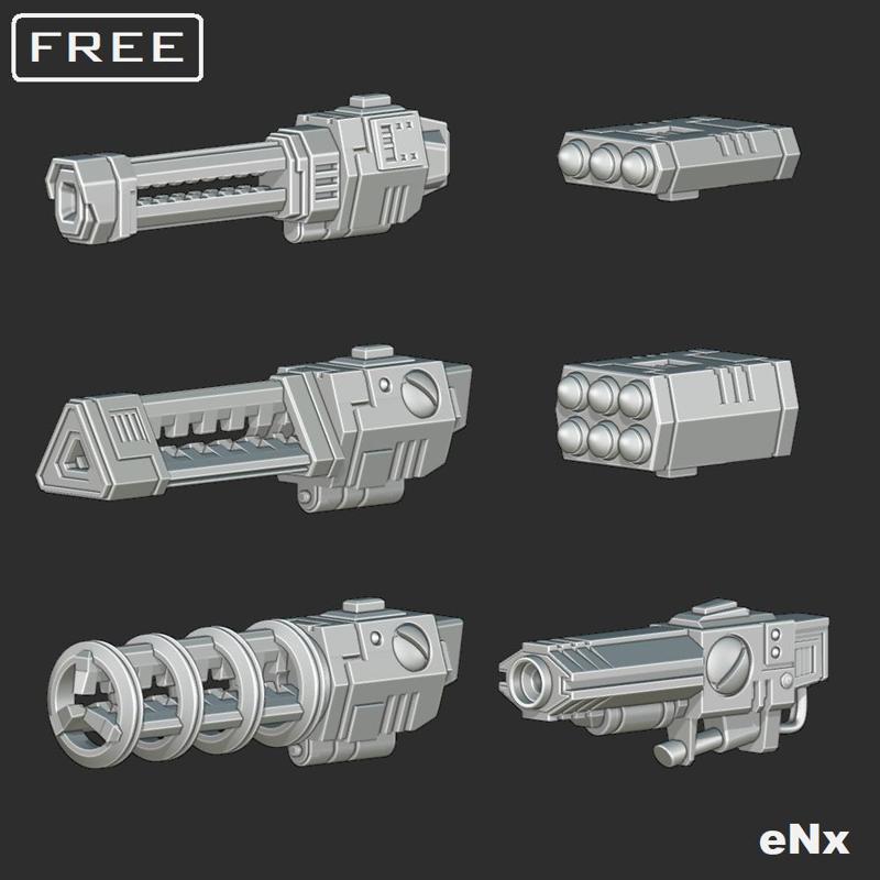 Science Fiction WEAPONS PACKAGE (Pk001)