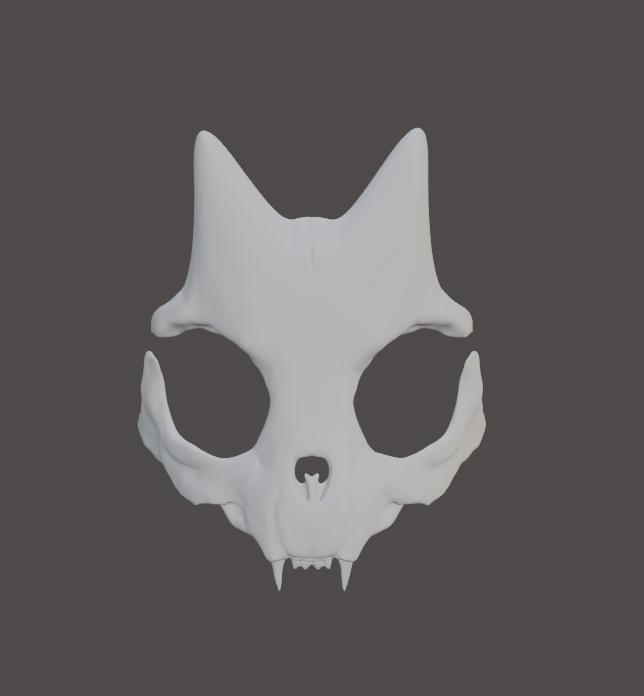cat skull mask v2