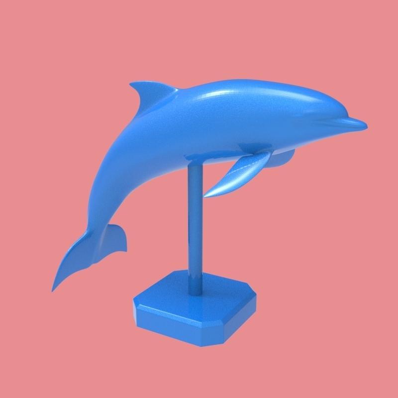 Dolphin Statue