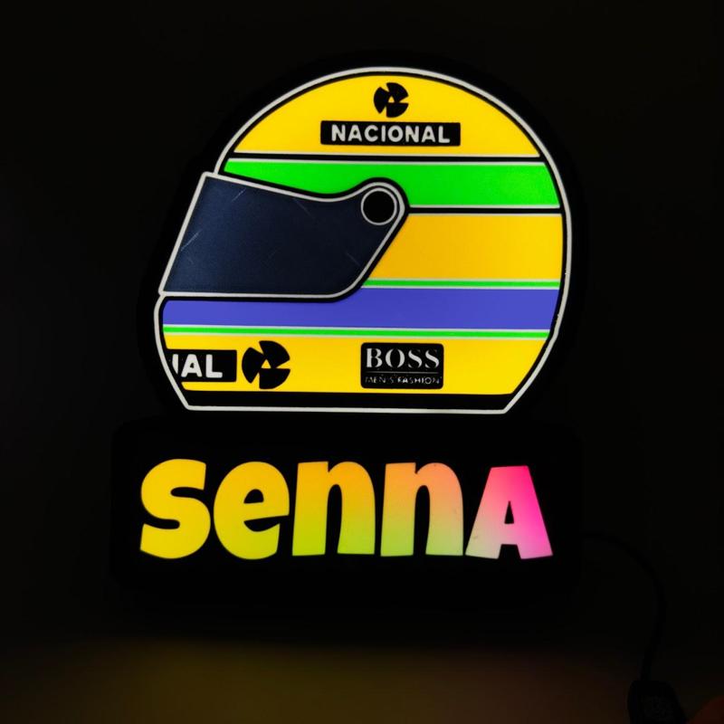 Ayrton Senna led lamp bambu files