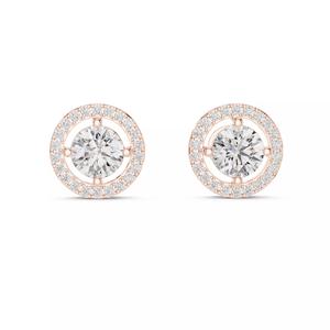 Halo Solitaire Studs Earrings 3dm stl renders animation videos