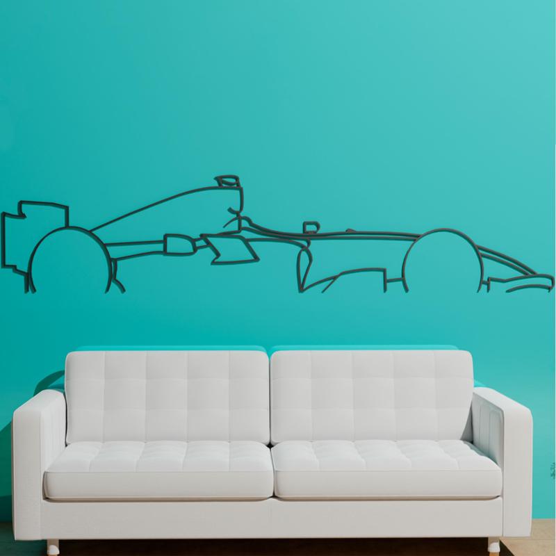 F1  Renault R25 Wall Silhouette