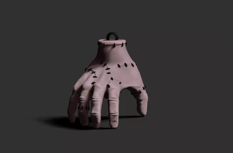 Thing Addams Keychain